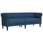 vidaXL Ensemble de canapés 2 Pièces bleu tissu
