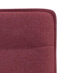 vidaXL Chaises à manger lot de 4 rouge bordeaux tissu