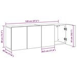 vidaXL Meubles TV muraux 2 Pièces chêne artisanal 60x30x41 cm