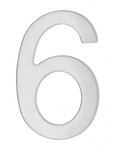THIRARD - Chiffre 6 adhésif  inox  H.76mm - THIRARD