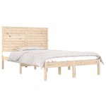 vidaXL Cadre de lit sans matelas 140x190 cm bois massif