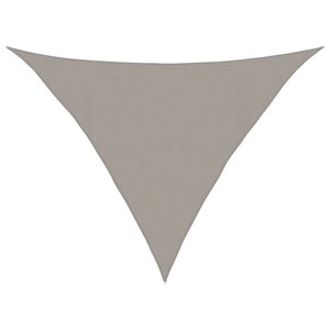 vidaXL Voile d'ombrage 160 g/m² triangulaire gris clair 4x4x5 8 m PEHD