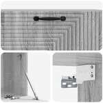 vidaXL Meuble TV mural Sonoma gris 98 x 41 x 30 cm Bois d'ingénierie
