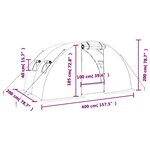 vidaXL Serre avec cadre en acier blanc 8 m² 4x2x2 m