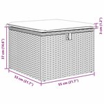 vidaXL Ensemble de canapé de jardin 8 Pièces Beige polyrotin