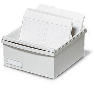 Boîte K 500 fiches A6 gris lumière EXACOMPTA