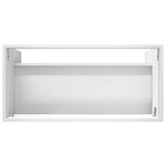 vidaXL Armoire sous évier de salle de bain Blanc 56 x 37 5 x 81 cm