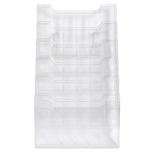 Trieur Mural Modulable Horizontal 6 Compartiments A4 - Cristal - Exacompta