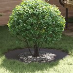 vidaXL Anneau de Pot en Métal Noir 70 cm de diamètre