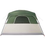 vidaXL Tente de cabine familiale 6 personnes vert imperméable