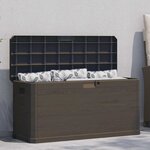 vidaXL Boîte de rangement de jardin 280 L Marron