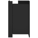 vidaXL Buffet noir 45x35x75 cm bois d’ingénierie