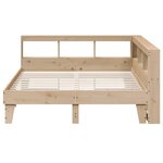 vidaXL Lit bibliothèque sans matelas 160x200 cm bois massif de pin
