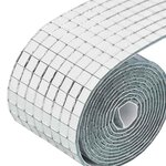 vidaXL Carreau de miroir mosaïque 3 Pièces Argent 100 x 4 cm Verre