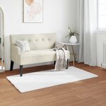 vidaXL Tapis en Fourrure Synthétique de Lapin Olite Blanc 80 x 150 cm