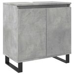 vidaXL Armoire de bain gris béton 58x33x60 cm bois d'ingénierie