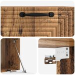 vidaXL Meuble TV mural Bois ancien 59 5 x 41 x 30 cm Bois d'ingénierie