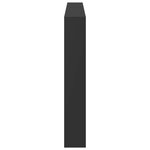 vidaXL Armoire tête de lit avec LED noir 180x17x102 cm