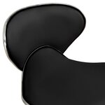 vidaXL Chaise de bureau Noir Similicuir