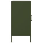 vidaXL Buffets 2 Pièces vert olive 36x39x79 cm acier