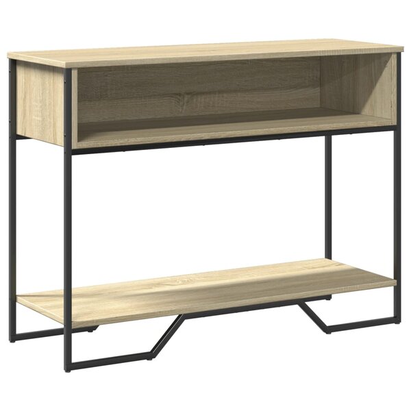 vidaXL Table console chêne sonoma 100x35x74 5 cm bois d'ingénierie