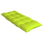 vidaXL Coussins de chaise à dossier haut lot de 4 vert vif