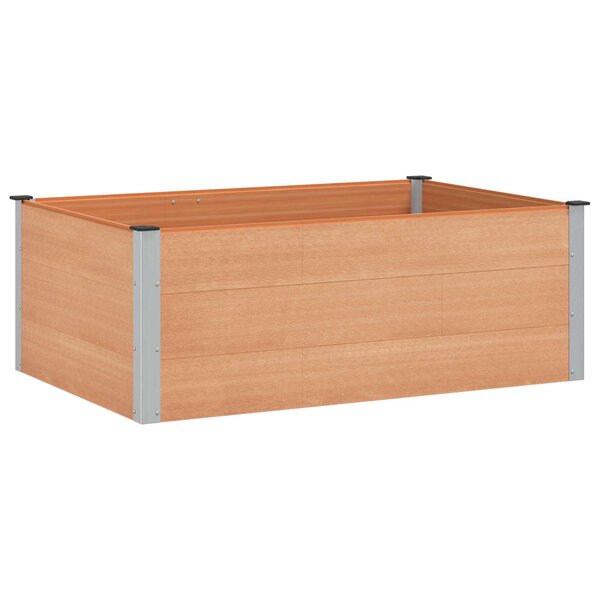 vidaXL Jardinière surélevée Marron 150 x 100 x 54 cm WPC et Aluminium