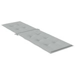 vidaXL Coussin de chaise longue gris clair mélangé (75+105)x50x3 cm