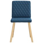 vidaXL Chaises à manger lot de 4 bleu tissu