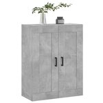 vidaXL Armoire murale gris béton 69 5x34x90 cm bois d'ingénierie