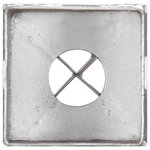 vidaXL Piquets au sol 6 Pièces Argenté 8x8x76 cm Acier galvanisé