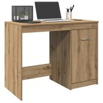 vidaXL Bureau chêne artisanal 100x50x76 cm bois d'ingénierie