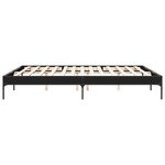 vidaXL Cadre de lit sans matelas noir 200x200 cm