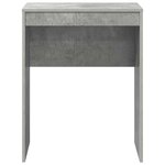 vidaXL Bureau Gris béton 60 x 40 x 76 cm