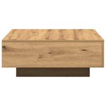 vidaXL Table basse Chêne artisanal 80 x 80 x 31 cm