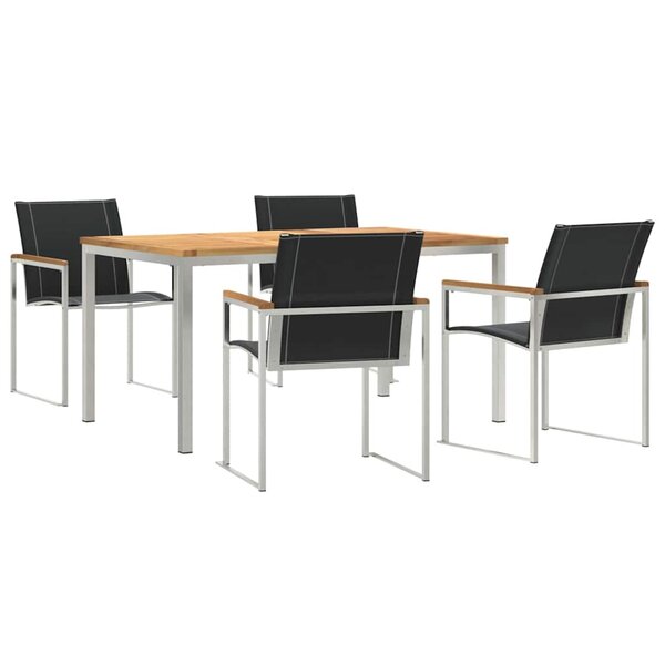 vidaXL Ensemble de salle à manger pour jardin 5 Pièces