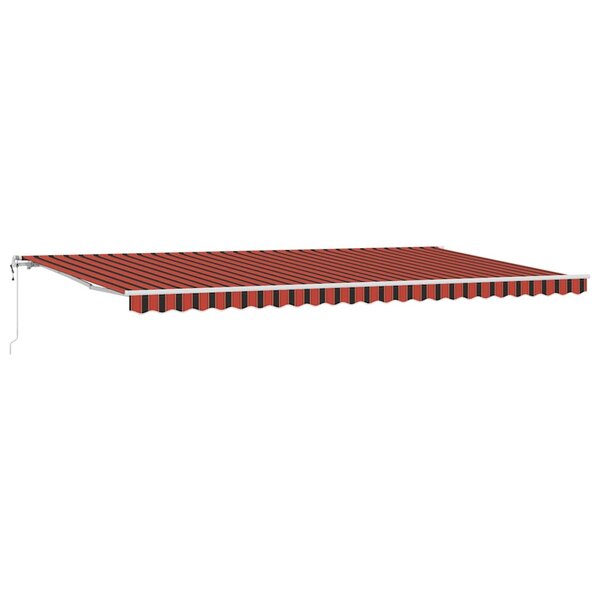vidaXL Auvent Rétractable 600 × 300 cm orange et marron