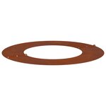 vidaXL adapté pour anneau d'arbre plat Marron Ø40 / 70 cm Acier patiné