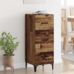vidaXL Buffet Bois Ancien 34 5 x 34 x 90 cm Bois d'ingénierie
