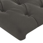 vidaXL Tête de lit avec oreilles Gris foncé 163x16x78/88 cm Velours