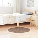 vidaXL Tapis Marron 90 x 90 cm Polypropylène