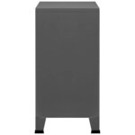 vidaXL Coffre de rangement industriel Anthracite 75x40x80 cm Acier