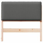 vidaXL Tête de lit capitonnée Gris Naturel et Clair 90 cm Pin massif