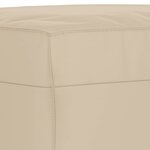 vidaXL Repose-pied Crème 70x55x41 cm Tissu microfibre