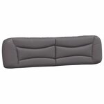 vidaXL Cadre de lit sans matelas Hvar gris 200x200 cm similicuir