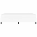vidaXL Cadre de lit avec matelas Blanc 140 x 200 cm tissu