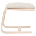 vidaXL Repose-pied Crème 51x41x40 cm Tissu