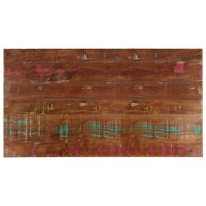 vidaXL Dessus de table 100x60x3 8cm rectangulaire bois massif récupéré