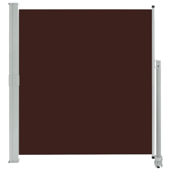 vidaXL Auvent latéral rétractable de patio 140 x 300 cm Marron
