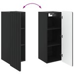 vidaXL Armoire Murale Noir 33 x 34 5 x 94 cm Bois d'ingénierie